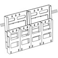 DEFLECTO BROCHURE HOLDER LITLOC WALL DISPLAY 2 X A4  4 X DL CLEAR