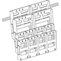DEFLECTO BROCHURE HOLDER LITLOC WALL DISPLAY 4 X A4  8 X DL CLEAR