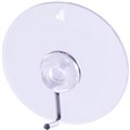 DEFLECTO LA43601 SUCTION CUP VINYL WITH 1IN HOOK 40MM CLEAR 6PK