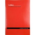 ACCOUNT BOOK COLLINS 10204 SERIES A24 ACCOUNT AND ANALYSIS BOOK 4MC 4 MONEY COLUMN A4 24 LEAF STAPLED RED