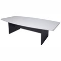 TABLE OXLEY CONFERENCE BOAT SHAPED 1200 X 2400 X 730MM WHITEIRONSTONE