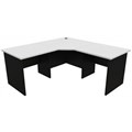 OXLEY CORNER WORKSTATION 1800 X 1800 X 750 X 730MM WHITEIRONSTONE