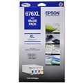 EPSON 676XL 676 INK CARTRIDGE HIGH YIELD VALUE PACK 3 CMY