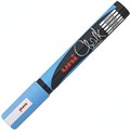 CHALK MARKER LIQUID PWE5M UNIBALL BULLET NIB 18MM LIGHT BLUE