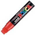 POSCA PAINT MARKER PC17K UNIBALL EXTRA BROAD CHISEL TIP NO 15 15MM RED