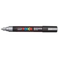 POSCA PAINT MARKER PC5M UNIBALL MEDIUM BULLET TIP NO 26 25MM SILVER