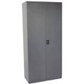 INITIATIVE STATIONERY CUPBOARD 3 SHELVES 910W X 450D X 1830MMH GRAPHITE RIPPLE