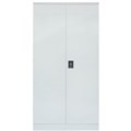 INITIATIVE STATIONERY CUPBOARD 3 SHELVES 910W X 450D X 1830MMH SILVER GREY