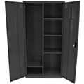 CUPBOARD CABINET WARDROBE STEELCO PERSONAL 1830H X 914W X 463D GRAPHITE RIPPLE