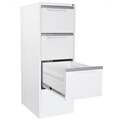 FILING CABINET STEELCO METAL 4 DRAWER WHITE SATIN