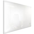 VISIONCHART LUMIERE MAGNETIC GLASSBOARD WITH PEN TRAY 2400MM X 1200MM WHITE