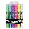 CHALK MARKER TEXTA LIQUID DRY WIPE BULLET NIB 45MM ASSORTED COLOURS WALLET 6PK