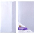 QUILL DL METALLIQUE ENVELOPES 06138 SILVER SHADOW 10PK