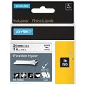 DYMO 1734523 SD1734523 RHINO LABEL TAPE 24MM PERMANENT POLYESTER BLACK ON WHITE