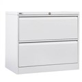 GO LATERAL FILING CABINET 2 DRAWER 705 X 900 X 473MM WHITE CHINA