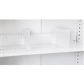 GO SHELF DIVIDERS FOR TAMBOUR CUPBOARD SLOTTED SHELF WHITE PACK 5