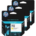 HP 711 CZ136A CZ136A CZ 136 INK CARTRIDGE 29ML YELLOW 3PK