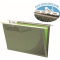 SUSPENSION FILE CRYSTALFILE WITH TABS AND INSERTS A4 GREEN 20PK
