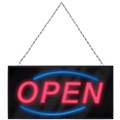 OPEN SIGN QUARTET LED 480MM X 250MM X 20MM BLACK