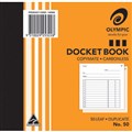 DOCKET BOOK OLYMPIC NO 50 CARBONLESS 50 LEAF 120 X 125MM 