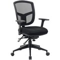 MIAMI TASK CHAIR MEDIUM MESH BACK ARMS BLACK