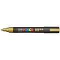 POSCA PAINT MARKER PC5M UNIBALL MEDIUM BULLET TIP NO 25 25MM GOLD