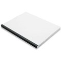 BINDING COVER THERMAL LEATHERGRAIN A4 6MM BLACK KENDAL BACK  CLEAR FRONT 100PK