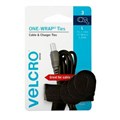 VELCRO LARGE ONE WRAP CABLE AND CHARGER TIES 3PK