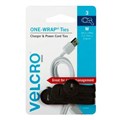 VELCRO MEDIUM ONE WRAP USB CHARGER AND POWER CORD TIES 3PK