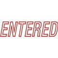 STAMP SELF INKING PRE INKED OFFICE STAMP  ENTERED  RED INK