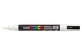 POSCA PAINT MARKER PC3M UNIBALL FINE BULLET TIP NO 1 13MM WHITE
