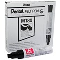 MARKER PERMANENT PENTEL M180 JUMBO CHISEL POINT BLACK EACH