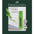 HIGHLIGHTER FABER CASTELL TEXTLINER ICE CHISEL GREEN EACH1 PACK10