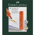 HIGHLIGHTER FABER CASTELL TEXTLINER ICE CHISEL ORANGE EACH1 PACK10