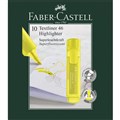 HIGHLIGHTER FABER CASTELL TEXTLINER ICE CHISEL YELLOW EACH1 PACK10