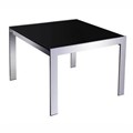 COFFEE TABLE RAPID GLASS AND CHROME 600 X 600MM