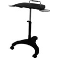 SYLEX UPANATOM SIT STAND LAPTOP TROLLEY WITH MOUSE TRAY AND CUP HOLDER