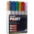 PAINT MARKER UNIBALL UNI PX20 28MM BULLET ASSORTED COLOURS 12PK