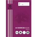 EXERCISE BOOK QLD YEAR 34 RULED  RED MARGIN 12MM A4 48 PAGE 20PK