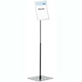 DISPLAY STAND DURABLE DURAVIEW FLOOR STAND A4 SILVER