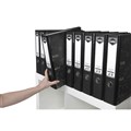 BINDER FOLDER LEVER ARCH FILE BINDER REINFORCED SPINE 75MM FOOLSCAP MOTTLE BLACK 