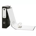 BINDER FOLDER LEVER ARCH FILE BINDER MARBIG MOTTLE BOARD A4 75MM REINFORCED SPINE BLACK