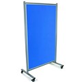 DIVIDER PARTITION SCREEN VISIONCHART MODULO MOBILE DOUBLE SIDED VELOUR FABRIC 1800 X 1000MM BLUE