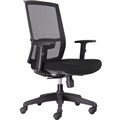 CHAIR RAPIDLINE KAL TASK MEDIUM MESH BACK ARMS BLACK