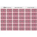 AVERY 43368 LABEL SIDE TAB YEAR CODE 2018 25 X 38MM 180PK