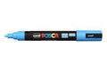 POSCA PAINT MARKER PC5M UNIBALL MEDIUM BULLET TIP NO 8 25MM LIGHT BLUE