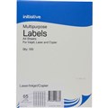 INITIATIVE MULTIPURPOSE LABELS 65UP 381 X 212MM 100PK