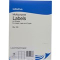 INITIATIVE MULTIPURPOSE LABELS 14UP 991 X 381MM 100PK