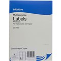 INITIATIVE MULTIPURPOSE LABELS 4UP 991 X 139MM 100PK