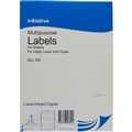 INITIATIVE MULTIPURPOSE LABELS 1UP 1996 X 2891MM 100PK